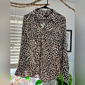 Talbots Leopard Size Small Blouse